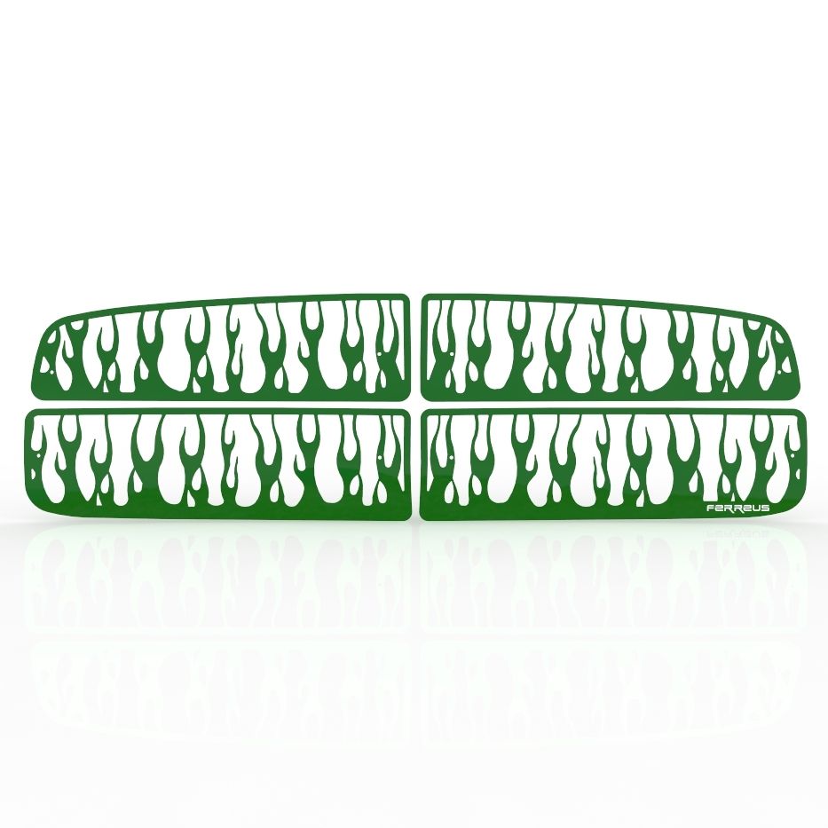 Custom Vertical Flame Grille Insert 02-05 Ram 1500, 03-05 Ram HD Custom Vertical Flame Grille Insert 02-05 Ram 1500, 03-05 Ram HD